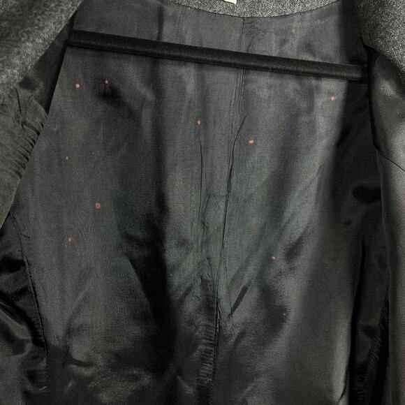 VTG Pierre Cardin‎ Blazer Skirt Set Womens 11/12 Gray Wool Herringbone Career - Picture 5 of 15